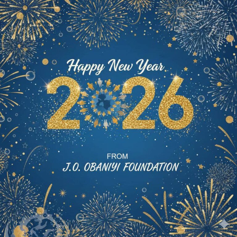 Happy New Year from the J.O. OBANIYI FOUNDATION!